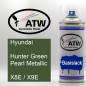 Preview: Hyundai, Hunter Green Pearl Metallic, X8E / X9E: 400ml Sprühdose, von ATW Autoteile West.